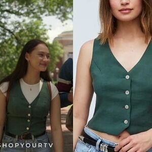 Madewell Katrina Crop Vest Top - Size 2